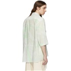 St-Henri Grey and Green Acid Short Sleeve Shirt