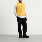 Drake's Men's x Nanga Quilted Vest in Mustard