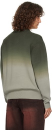 Dime Green Dipped Cardigan