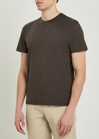 Sunspel Cotton T-shirt Dark Brown