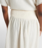 Velvet Mazie cotton gauze midi skirt