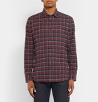 Mr P. - Checked Brushed Cotton-Flannel Shirt - Men - Red