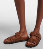 Miu Miu Woven leather sandals