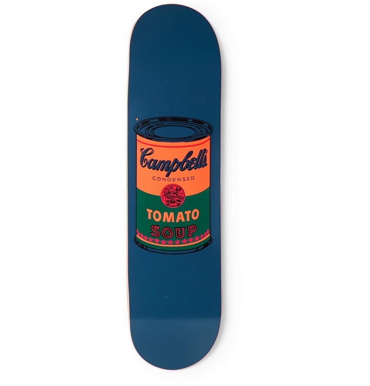 Photo: The SkateRoom - Andy Warhol Printed Wooden Skateboard - Blue