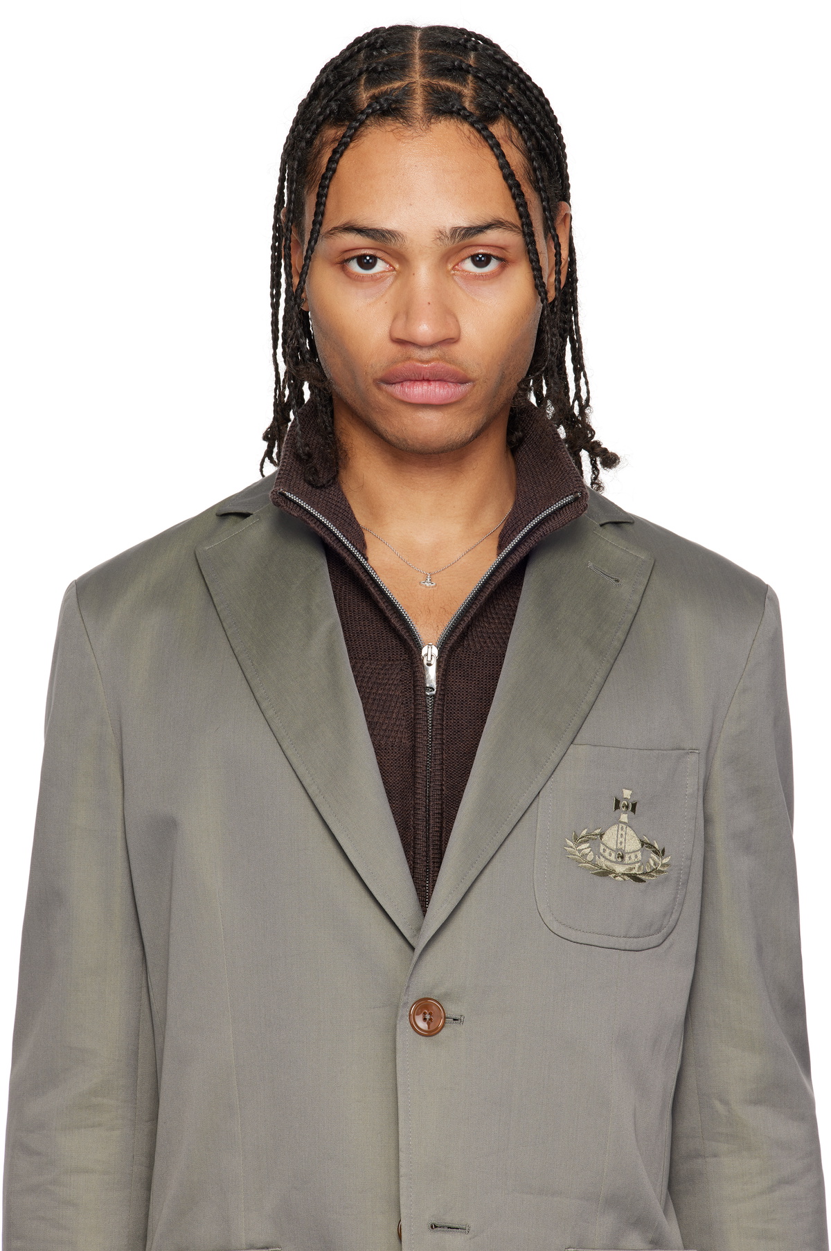 Vivienne Westwood Silver Oslo Pendant Necklace Vivienne Westwood