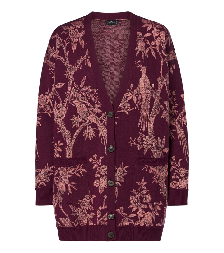 Photo: Etro Floral jacquard wool-blend cardigan