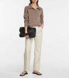Deveaux New York - Eve faux leather straight pants