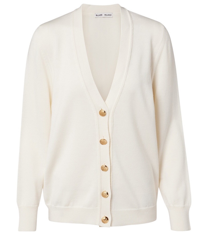 Photo: Blazé Milano Wool, silk, and cashmere cardigan