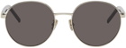 Kenzo Gold Round K Logo Sunglasses