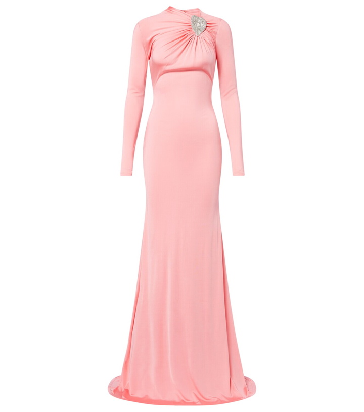 Photo: David Koma Embellished satin gown