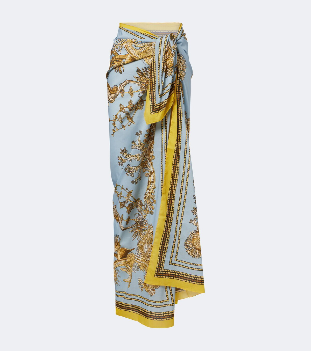 La DoubleJ Printed cotton beach cover-up
