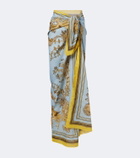 La DoubleJ Printed cotton beach cover-up