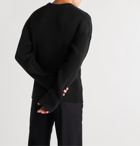 Bottega Veneta - Ribbed Wool-Blend Sweater - Black