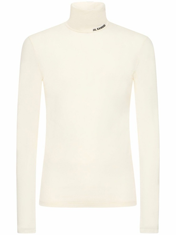 Photo: JIL SANDER - Wool Jersey Turtleneck T-shirt