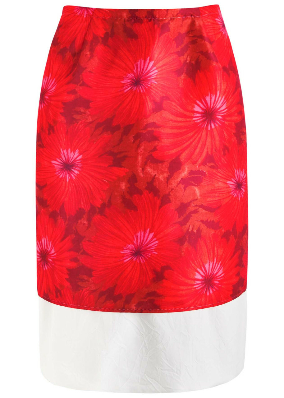 Wales Bonner Triumph Floral-print Layered Satin Skirt Multicoloured 1
