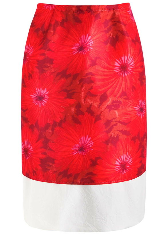 Photo: Wales Bonner Triumph Floral-print Layered Satin Skirt Multicoloured 1