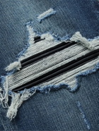 AMIRI - MX1 Skinny-Fit Panelled Distressed Jeans - Blue