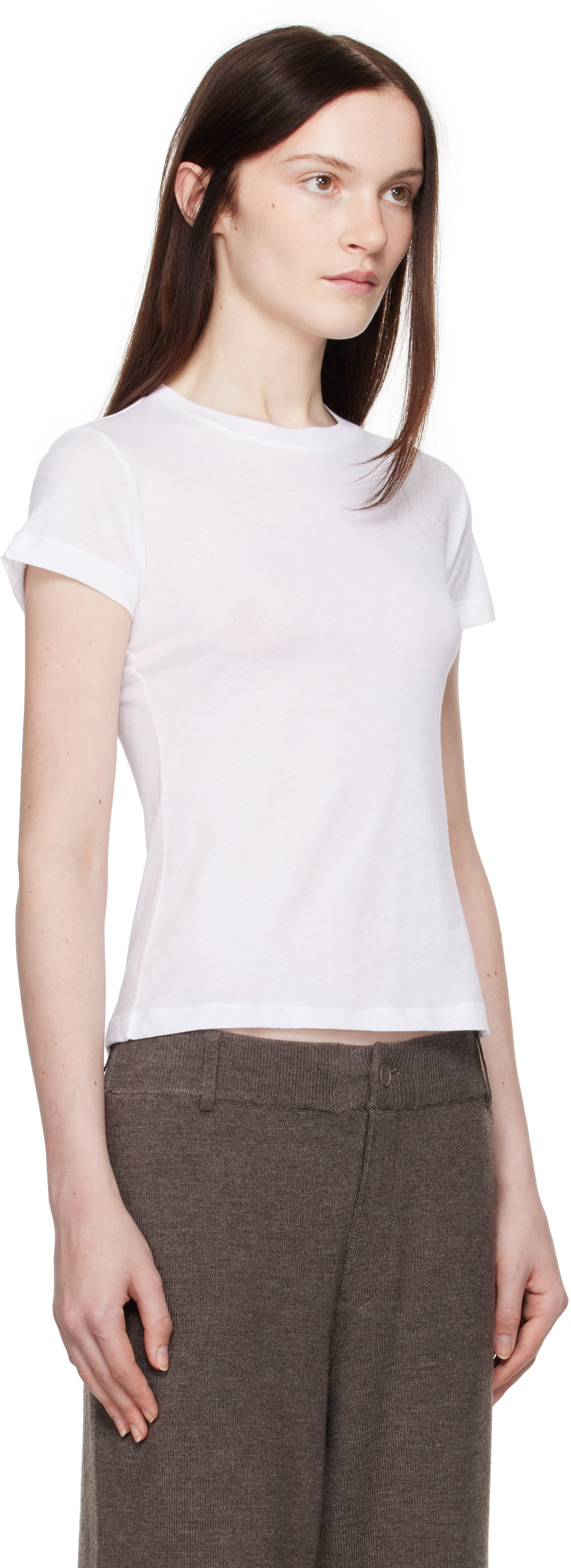 Aya Muse White Crewneck Baby T-shirt