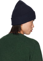 The Elder Statesman Navy Parker Beanie