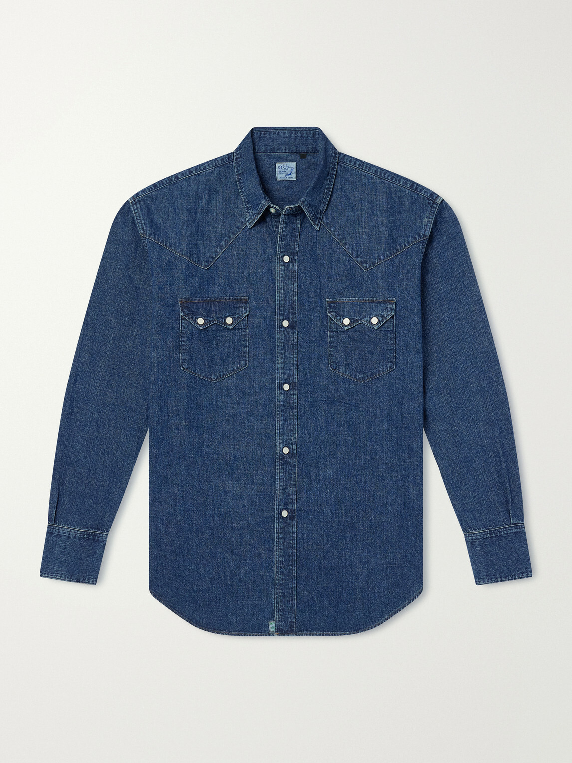OrSlow - Western Denim Shirt - Blue
