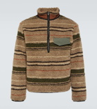 Ranra Thjorsar striped wool-blend jacket