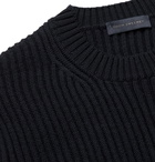 Thom Sweeney - Ribbed Merino Wool Sweater - Blue