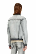 Diesel Trucker jacket in soft skeleton denim - Denim Jackets - Unisex - Grey
