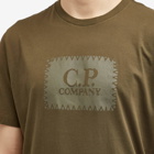 C.P. Company Men's 30/1 Jersey Label Style Logo T-Shirt in Ivy Green