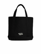 Maison Kitsuné fox Head Black Cotton Shopping Bag