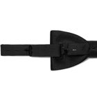 Saint Laurent - Pre-Tied Woven Bow Tie - Men - Black