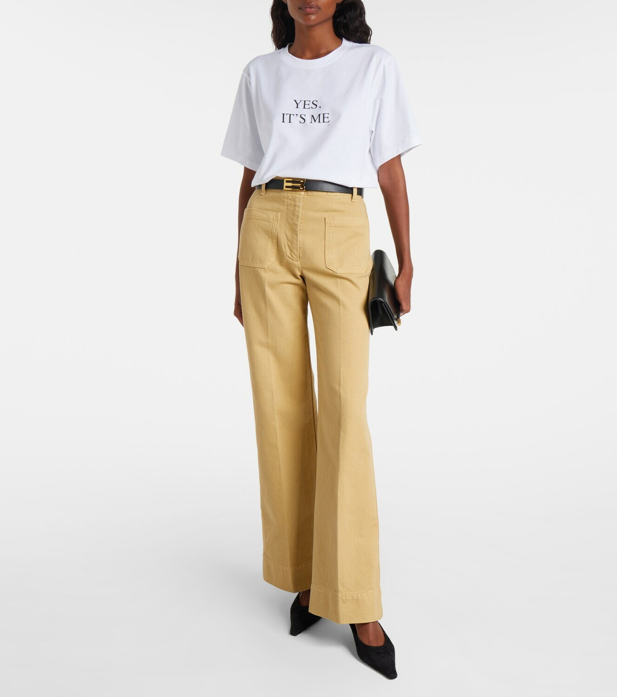 Victoria Beckham Slogan cotton jersey T-shirt