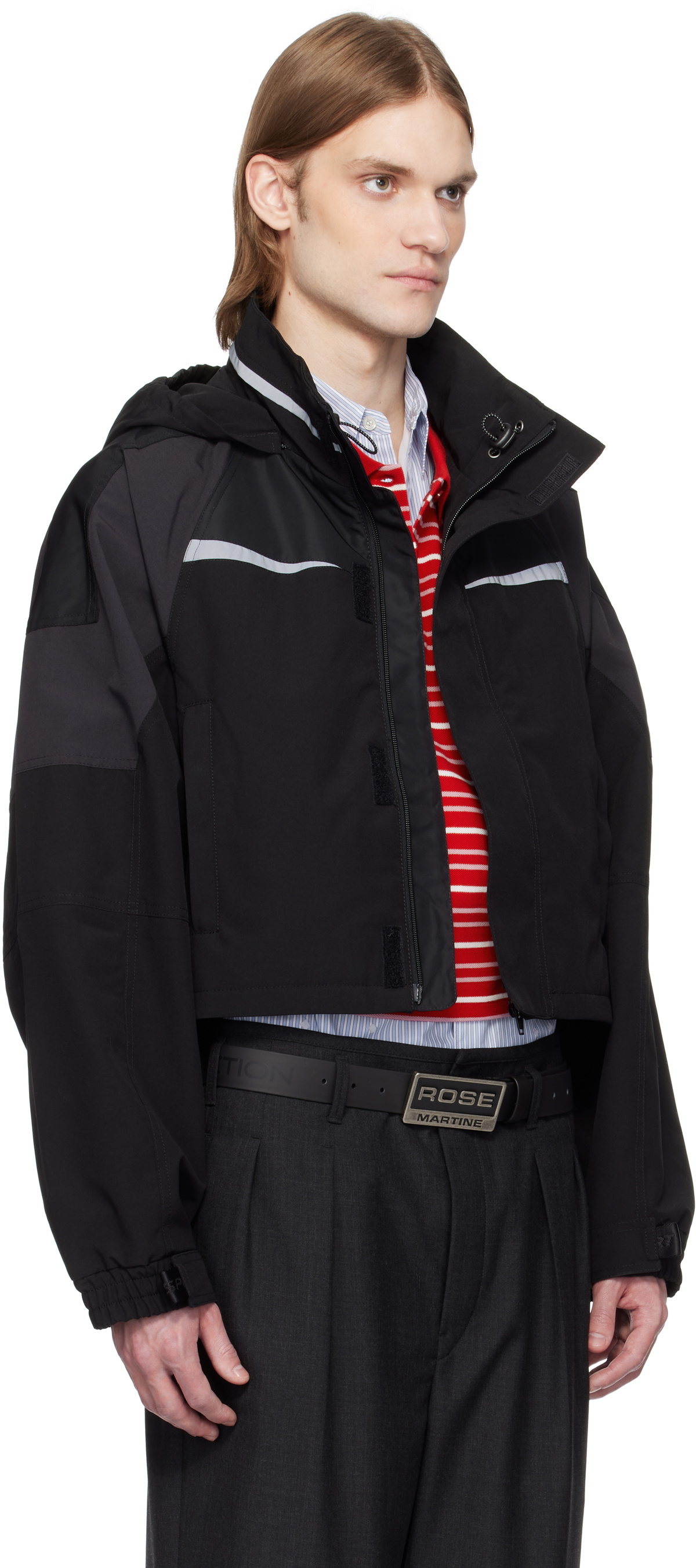 ジャケット・アウター martine rose shrunken sports jacket Martine Rose Black Shrunken Sports Jacket Martine Rose