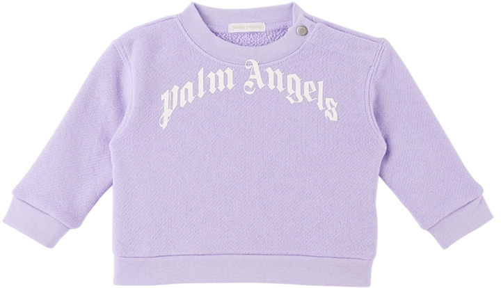 Photo: Palm Angels Baby Purple Cotton Sweatshirt