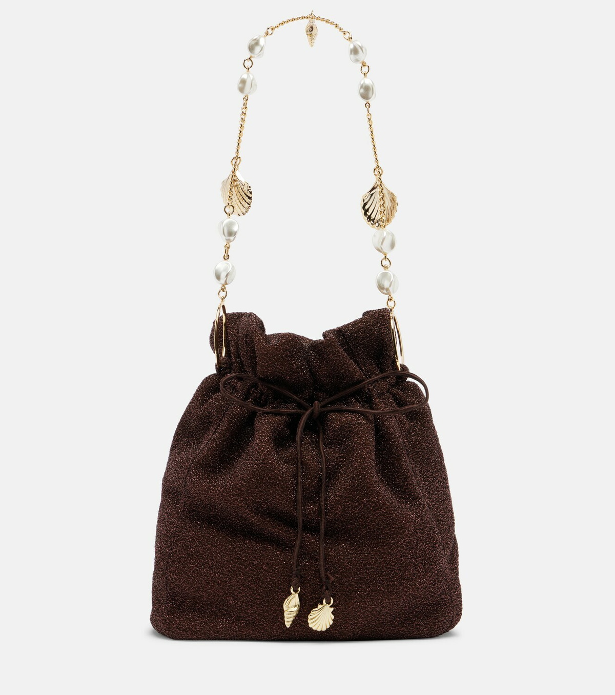 Oséree Lumière Small embellished bucket bag