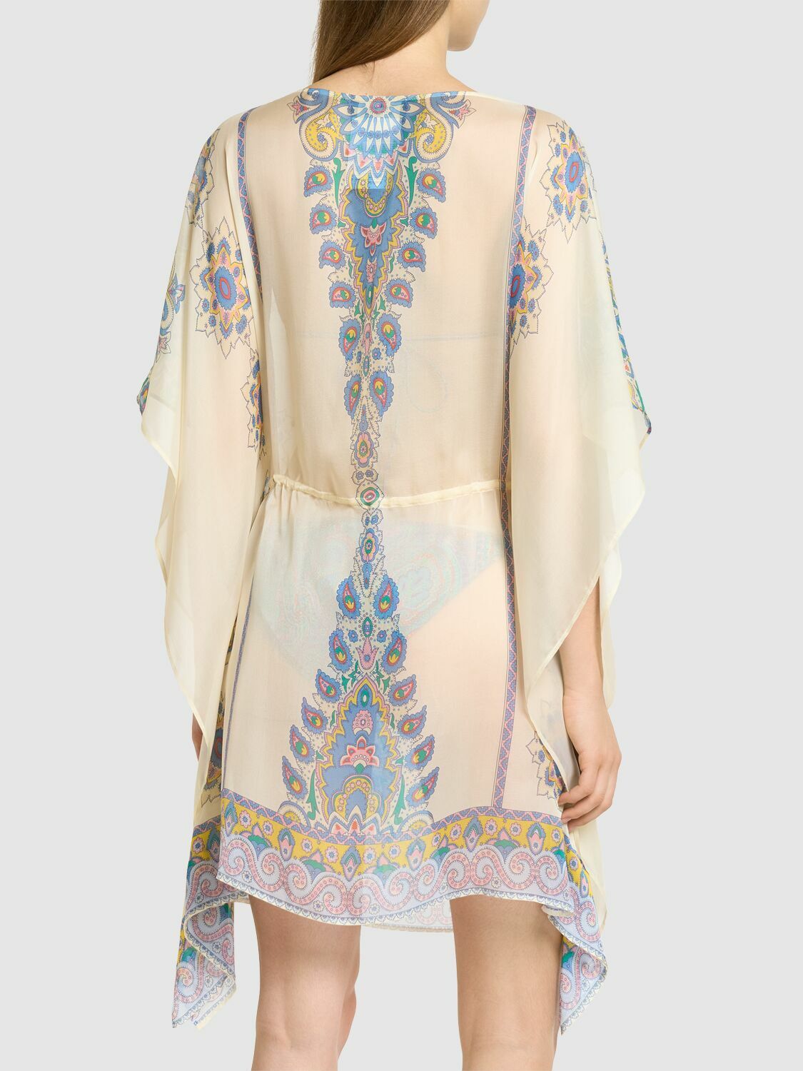ETRO Silk Caftan Mini Dress Etro ETRO Silk Caftan Mini Dress Etro