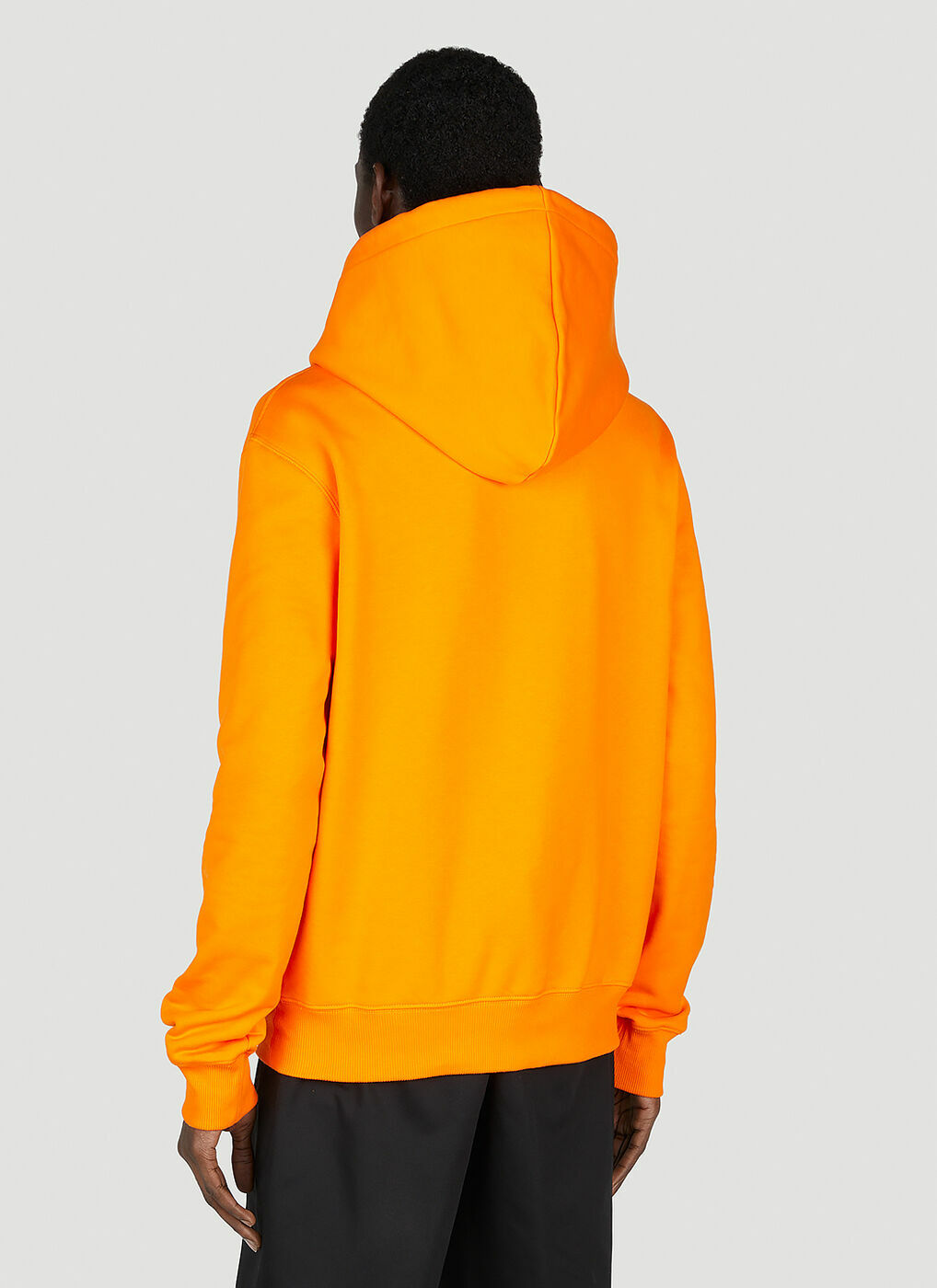 Lanvin - Curb Lace Embroidered Hooded Sweatshirt in Orange Lanvin