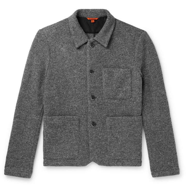 Photo: Barena - Virgin Wool-Blend Bouclé Overshirt - Gray