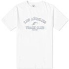 Sporty & Rich Track Club T-Shirt in White/Navy