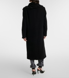 The Attico Scarf-detail wool and cashmere coat