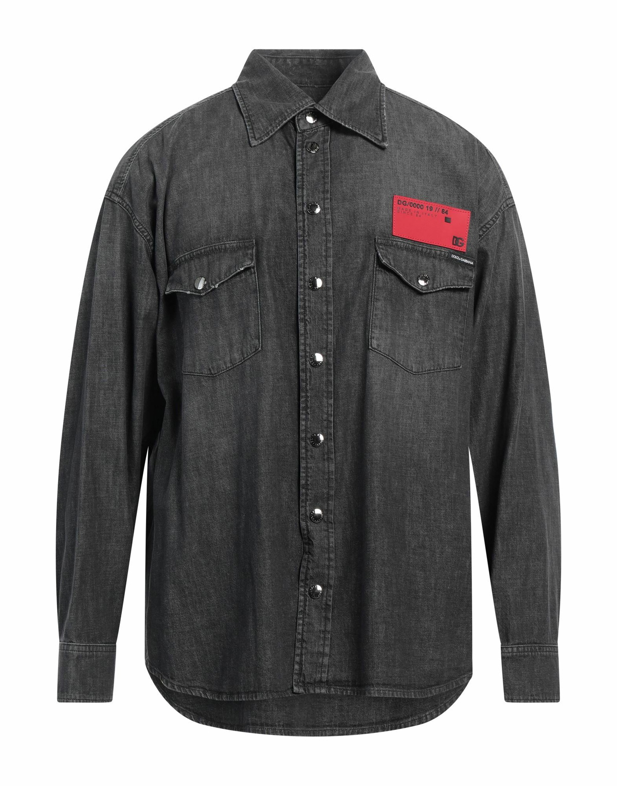 Dolce & gabbana Mens Denim shirt in Black
