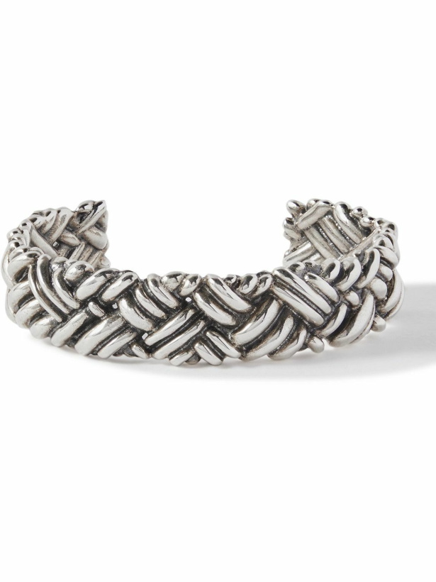 Photo: Bottega Veneta - Engraved Sterling Silver Cuff - Silver