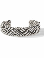 Bottega Veneta - Engraved Sterling Silver Cuff - Silver