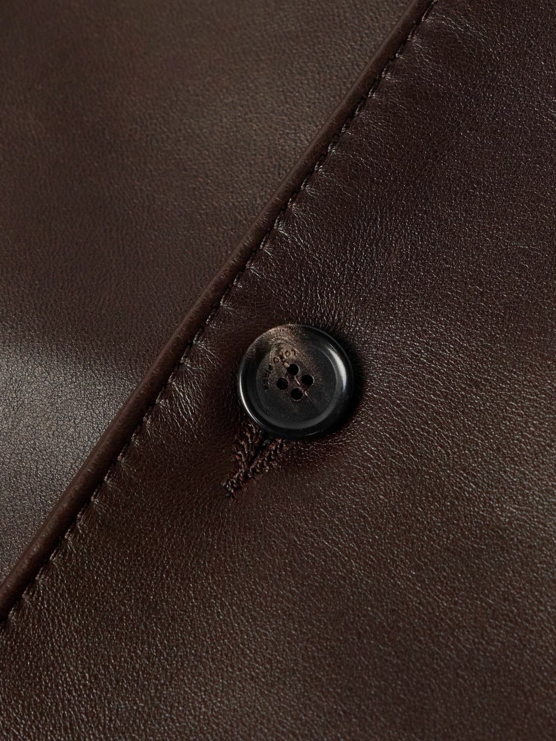 Loro Piana - Bruno Leather Overshirt - Brown