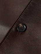 Loro Piana - Bruno Leather Overshirt - Brown