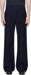 Nudie Jeans Navy Loud Larry Trousers