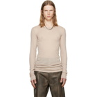 Rick Owens Taupe Tower Rib LS T-shirt