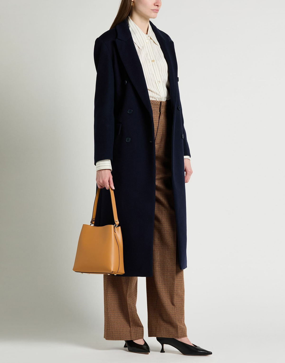 Maje Womens Coat Midnight in Blue