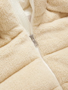 Moncler - Michon Quilted Sherpa and Nylon Down Jacket - Neutrals