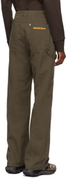 Kijun Brown Patchwork Trousers