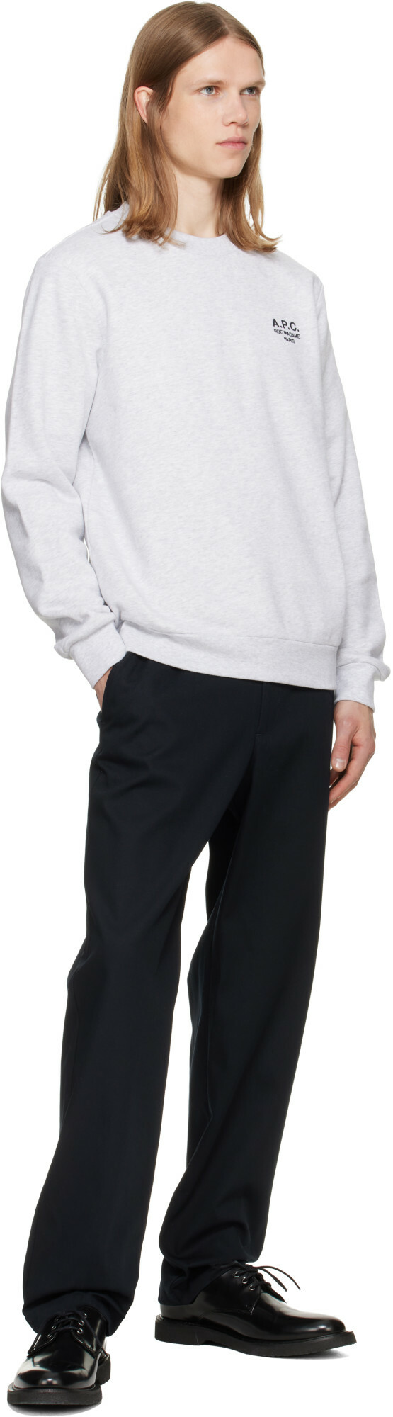A.P.C. Gray Standard 'Rue Madame' Sweatshirt